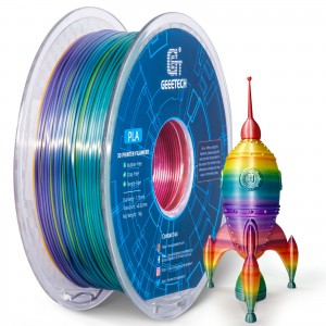 Пластик GEEETECH PLA Silk (Silk Rainbow, шёлковый)